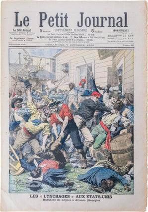 Item #1001 1906 Atlanta Massacre; in Le Petit Journal. African Americana