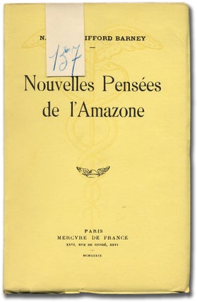 Item #100142 Nouvelles Pens ©es de l'Amazone. Natalie BARNEY