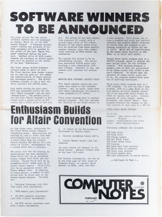 An Open Letter to Hobbyists; in Computer Notes