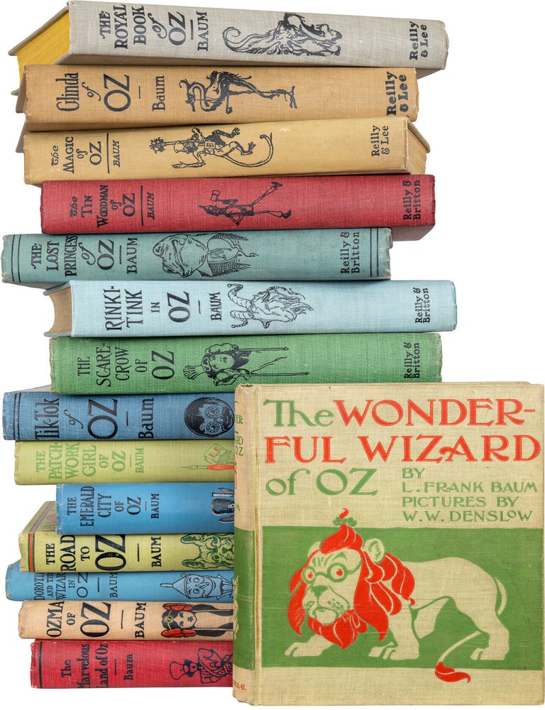 Item #1055 A Complete Collection of the Baum Oz Books. L. Frank Baum.