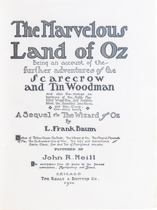A Complete Collection of the Baum Oz Books