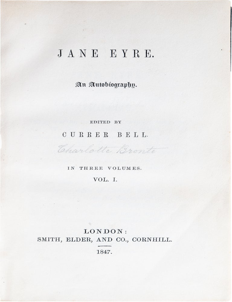 Item #1110 Jane Eyre. Charlotte Bronte.