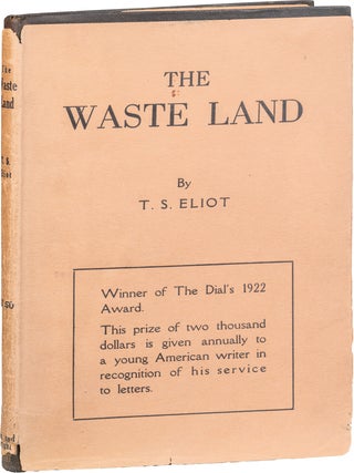 Item #1113 The Waste Land. T. S Eliot