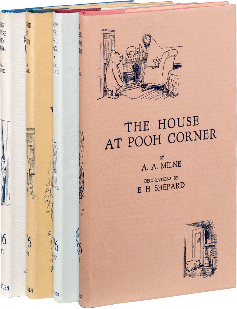 Item #1119 A Complete Set of the Pooh Books. A. A Milne.