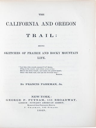 The California and Oregon Trail