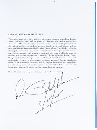Leon Battista Alberti In Exile; Tracing the Path to the First Modern Book on Painting