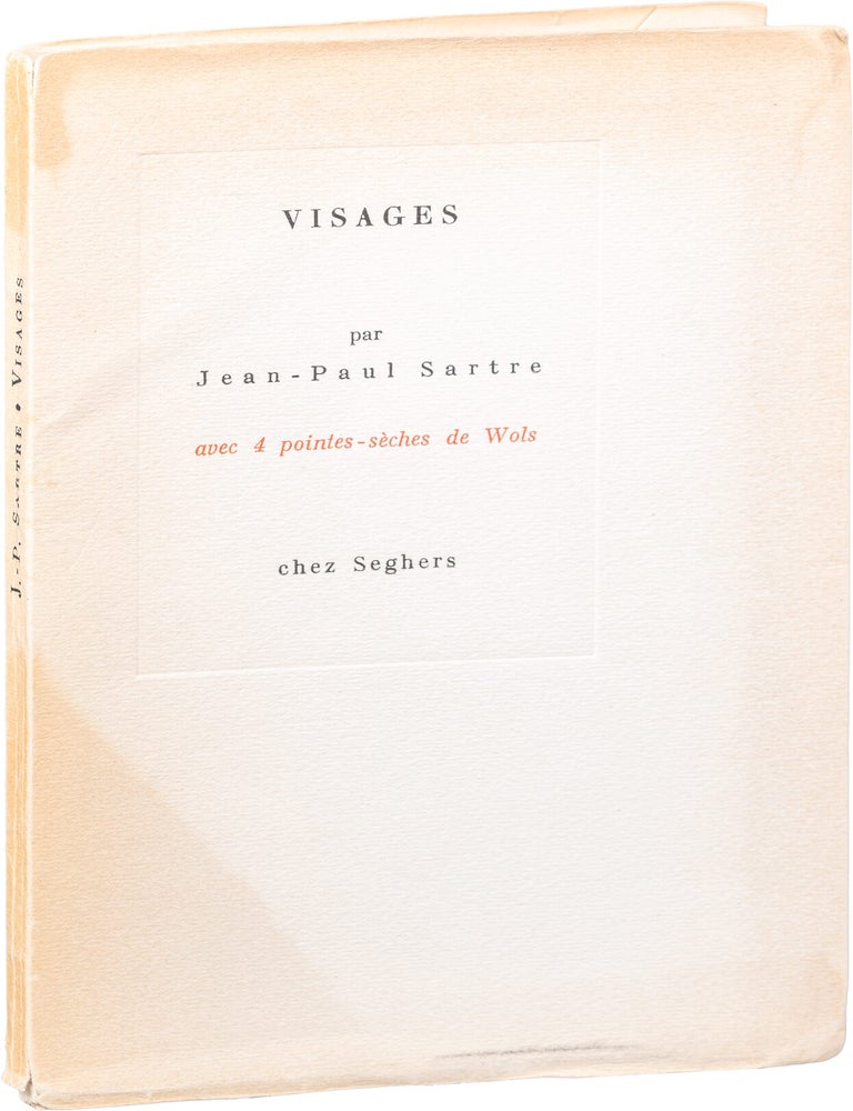 Item #1172 Visages. Jean-Paul Sartre, Wols.
