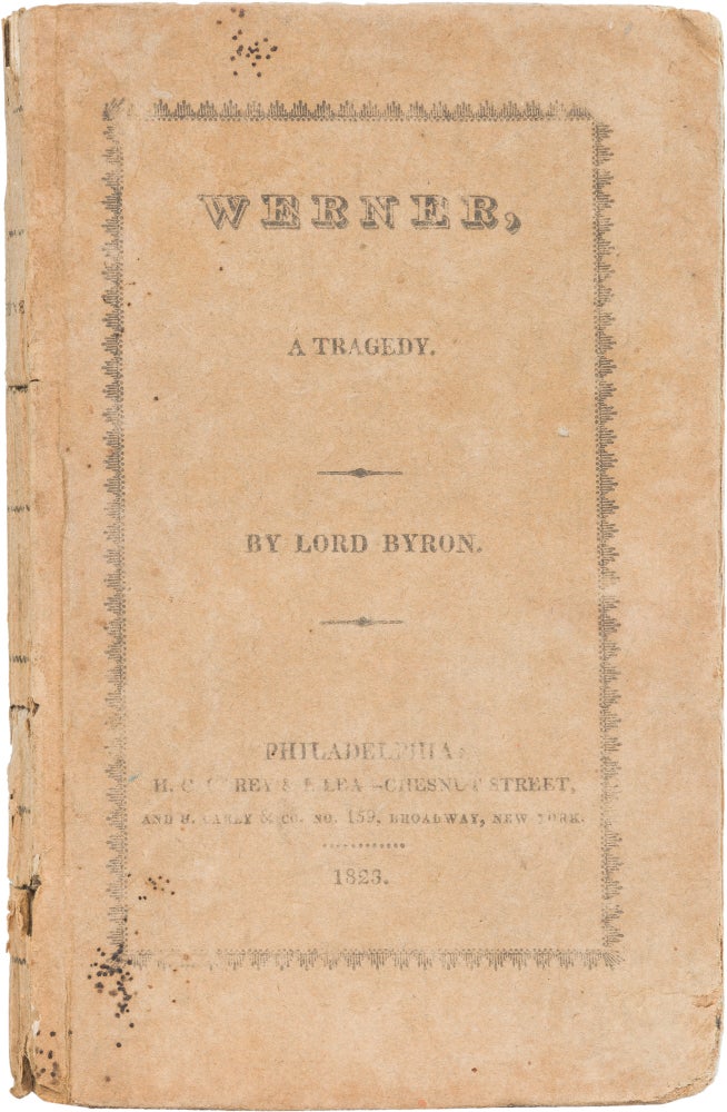 Item #120 Werner. George Gordon Byron, Lord.