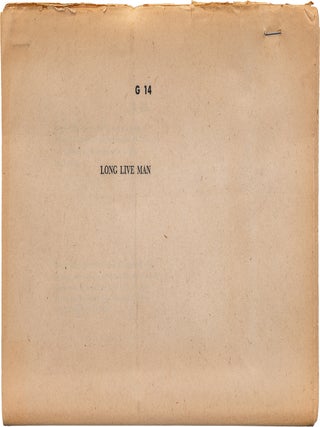 A Group of Four Works; Including: American Express; Long Live Man; Selected Poems; War Poems