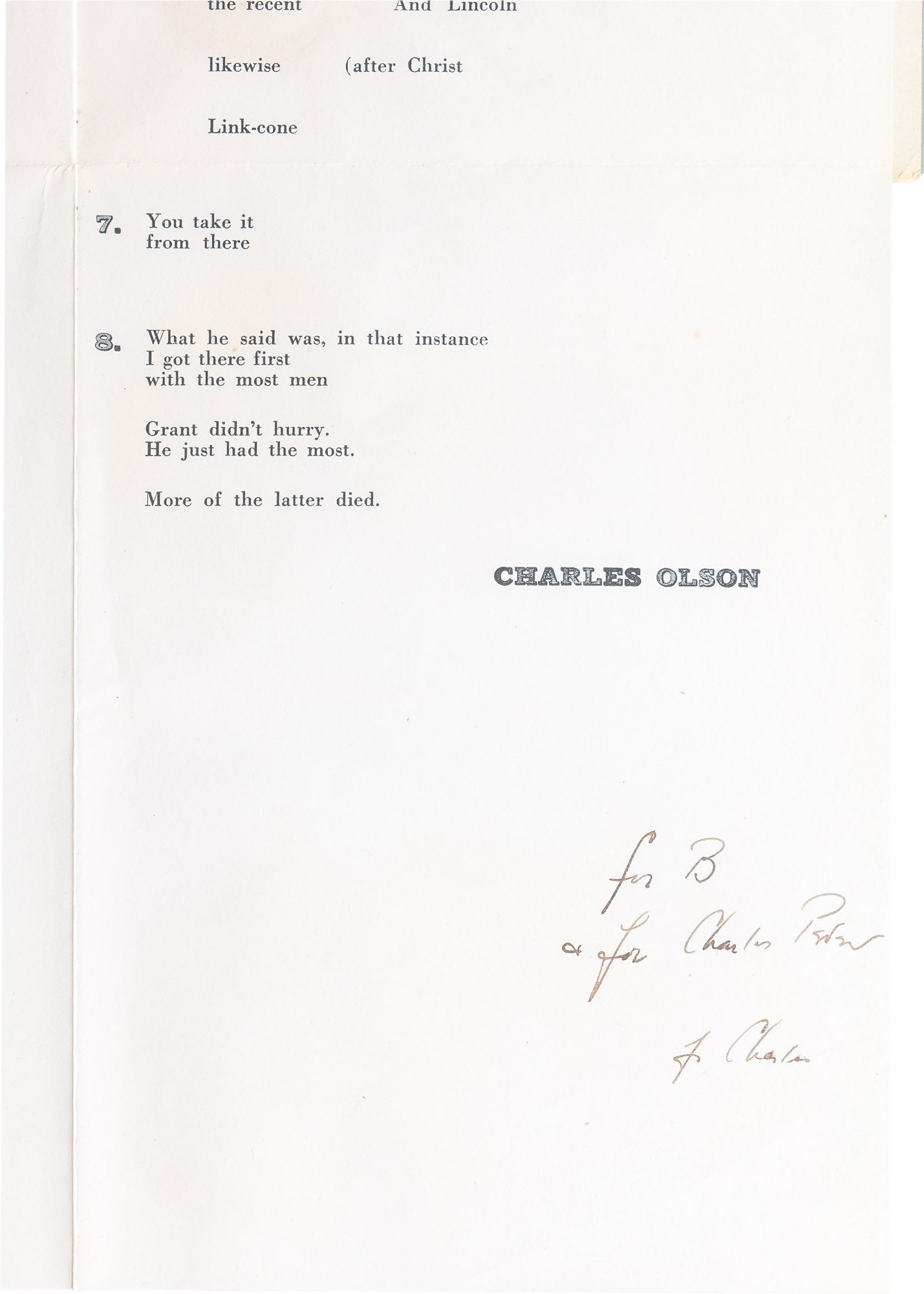A Collection of Nineteen Works; Including: The Maximus Poems ...