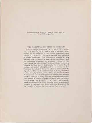 Four Papers on the Chemical Nature of Vitamin K