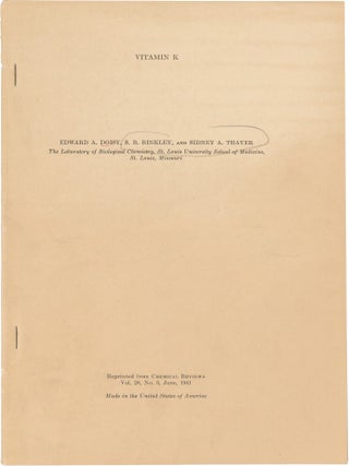 Four Papers on the Chemical Nature of Vitamin K