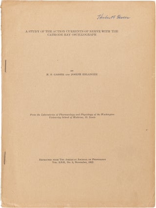 Three Signed Offprints on Nerve Fiber Classification