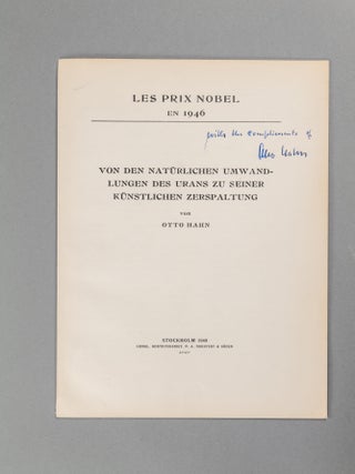An Archive of Letters and 69 Signed Nobel Lectures in Physics, Chemistry, and Physiology or Medicine