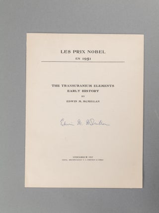 An Archive of Letters and 69 Signed Nobel Lectures in Physics, Chemistry, and Physiology or Medicine