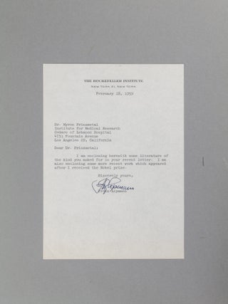 An Archive of Letters and 69 Signed Nobel Lectures in Physics, Chemistry, and Physiology or Medicine