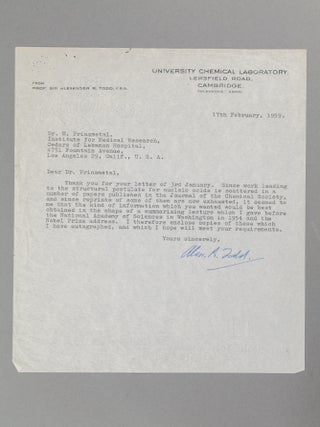 An Archive of Letters and 69 Signed Nobel Lectures in Physics, Chemistry, and Physiology or Medicine