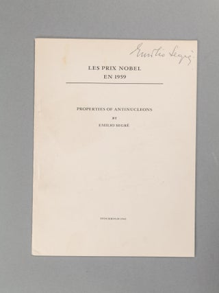 An Archive of Letters and 69 Signed Nobel Lectures in Physics, Chemistry, and Physiology or Medicine