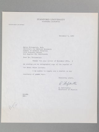 An Archive of Letters and 69 Signed Nobel Lectures in Physics, Chemistry, and Physiology or Medicine