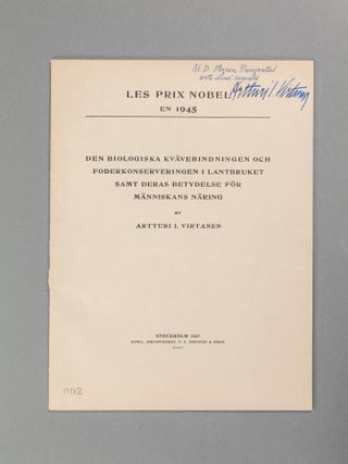 An Archive of Letters and 69 Signed Nobel Lectures in Physics, Chemistry, and Physiology or Medicine