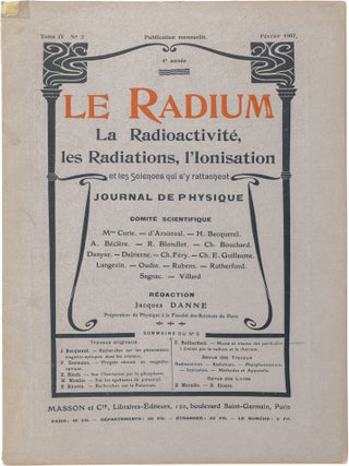 Two Papers on Radioactive Decay; From Le Radium: La Radioactivité, les Radiation