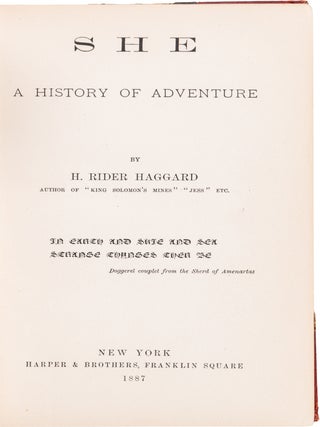 She; A History of Adventure