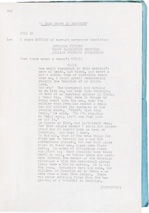 A Tree Grows in Brooklyn (Two Original Scripts for the 1945 Film)