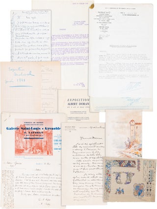 Item #1358 An Archive of Letters, Personal Notes, Original Artwork, Etchings, Prints, and...