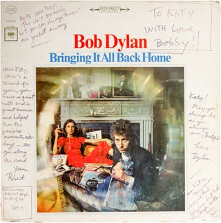 Item #256 Bringing It All Back Home [Inscribed Album]. Bob Dylan