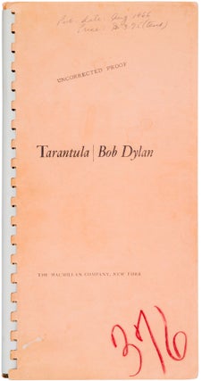 Item #258 Tarantula. Bob Dylan