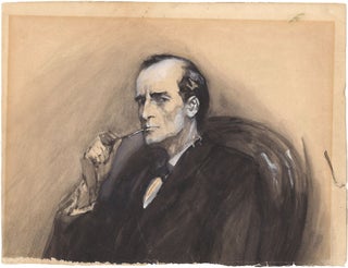 Item #276 Original Portrait of Sherlock Holmes. Sidney Paget