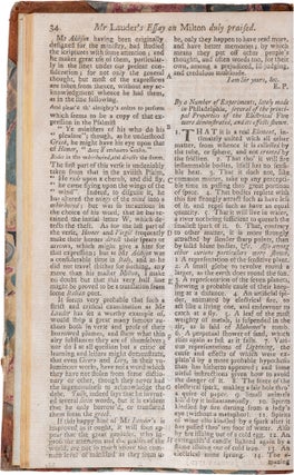 The Gentleman’s Magazine and Historical Chronicle; [Franklin's First Experiments with Electricity]