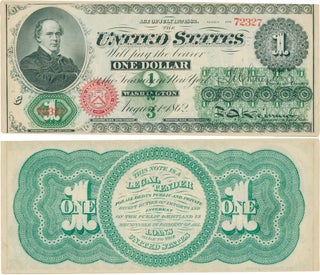 Item #325 The First Dollar Bill. U. S. Currency