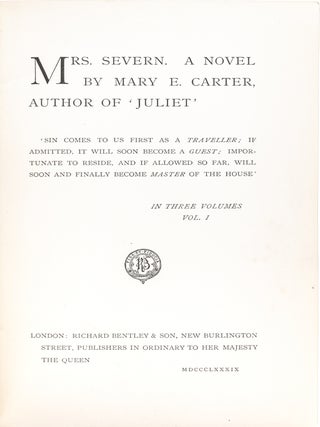 Mrs. Severn