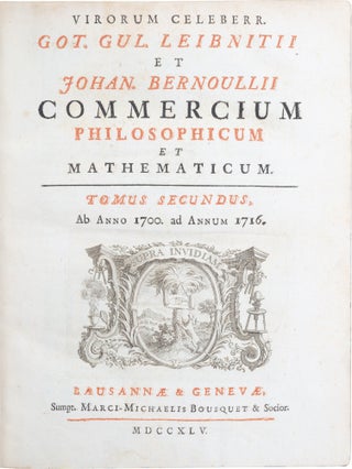 Commercium Philosophicum et Mathematicum; [Correspondence Philosophical and Mathematical]