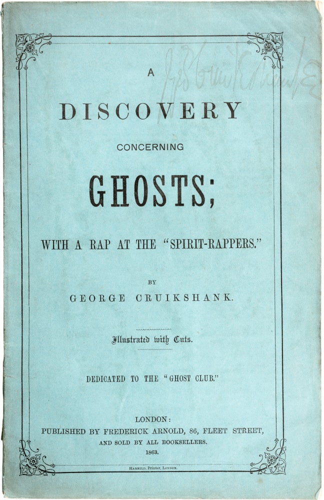 Item #446 A Discovery Concerning Ghosts. George Cruikshank.