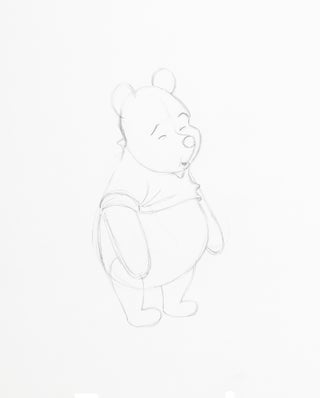 Item #451 Archive of 17 Original Drawings of Winnie the Pooh and 1 Original Drawing of the...
