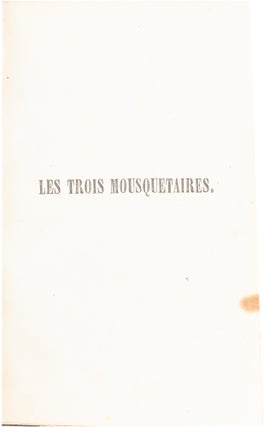 Les Trois Mousquetaires; [The Three Musketeers]