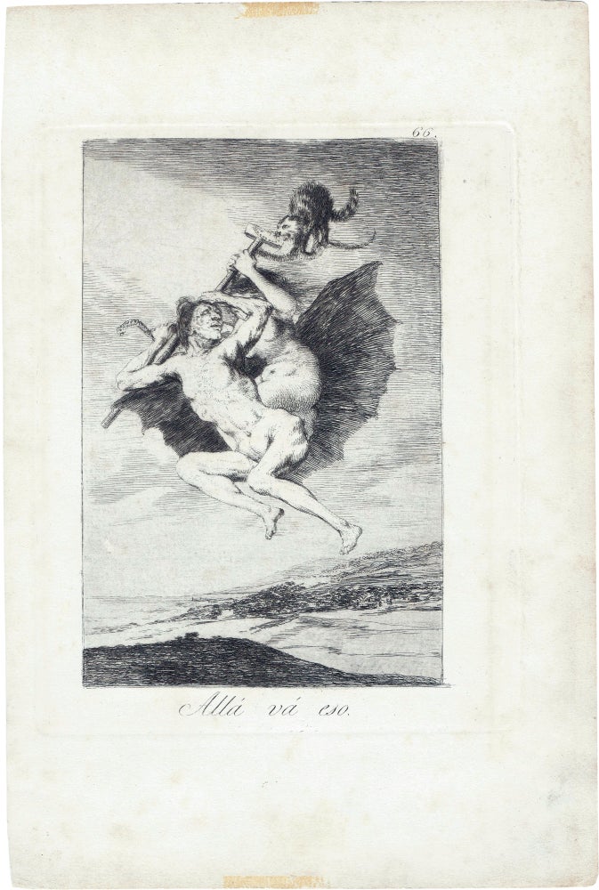 Item #463 Allá Vá Eso; [There it Goes]. Francisco de Goya.