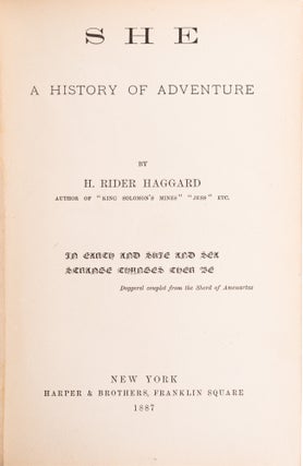 She.; A History of Adventure
