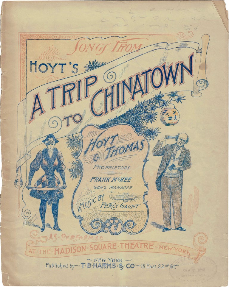 Item #468 A Trip to Chinatown. Charles Gaunt Hoyt, Percy, lyrics, music, and.