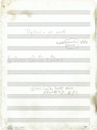 Hand Corrected Publishing Proofs of Blonde on Blonde