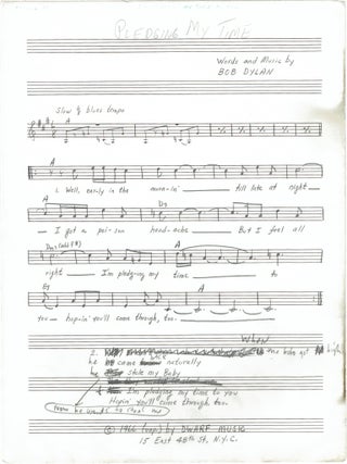 Hand Corrected Publishing Proofs of Blonde on Blonde