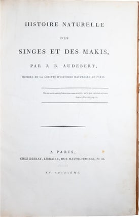 Historie Naturelle des Singes and Makis