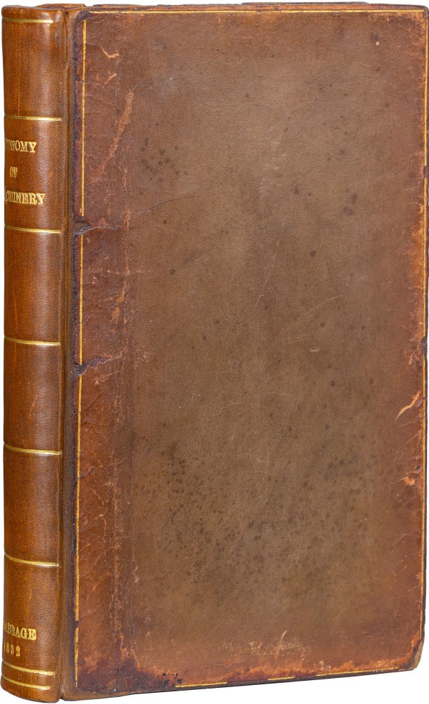 Item #761 On the Economy of Machinery and Manufactures; Sayer & Bennett. Charles Babbage.