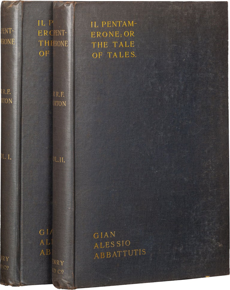 Item #765 Il Pentamerone; or, The Tale of Tales. Giambattista Basile, pen name of Gian Alessio Abbattutis, Richard Burton.
