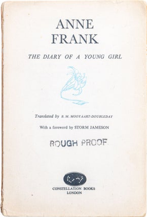 Item #791 The Diary of a Young Girl. Anne Frank, Trans. Barbara Mooyaart–Doubleday