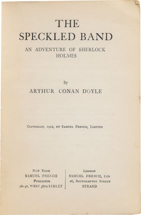 The Speckled Band