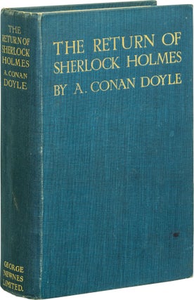 Item #864 The Return of Sherlock Holmes. Arthur Conan Doyle