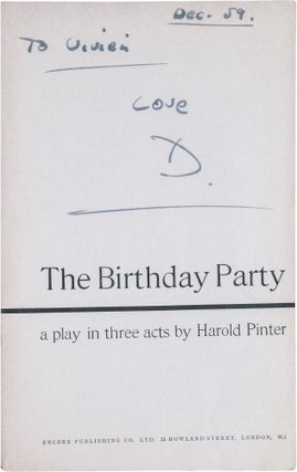 Item #87 The Birthday Party. Harold Pinter
